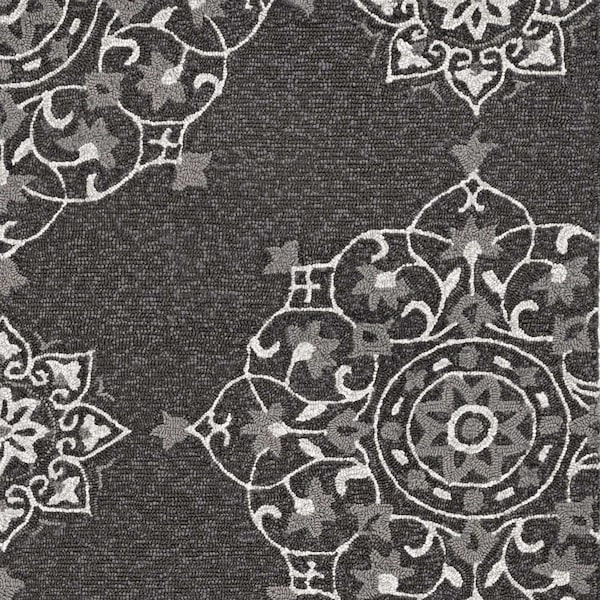 Palacedesigns 39 x 63 in. Charcoal Polypropylene Rug PA3676659 - main